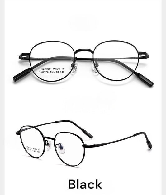 T20216 round titanium frame