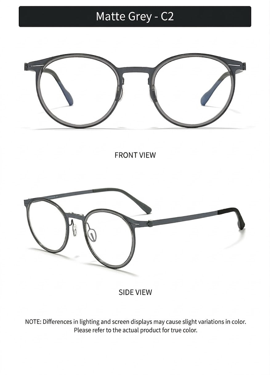 8868 Titanium Magnetic Clip-On Eyeglasses – Polarized Multi-Lens Frame (Copy)