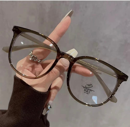 TR1144 Oversized Lightweight Eyeglass Frame – Slim Face Effect