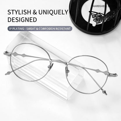 H603H Rimless Rectangle Pure Titanium Eyeglasses – Lightweight Frameless Optical Frame (Copy)