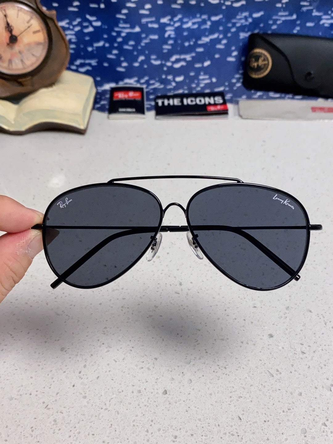 R0101S Reverse Aviator Sunglasses – Unisex Metal Frame 62mm