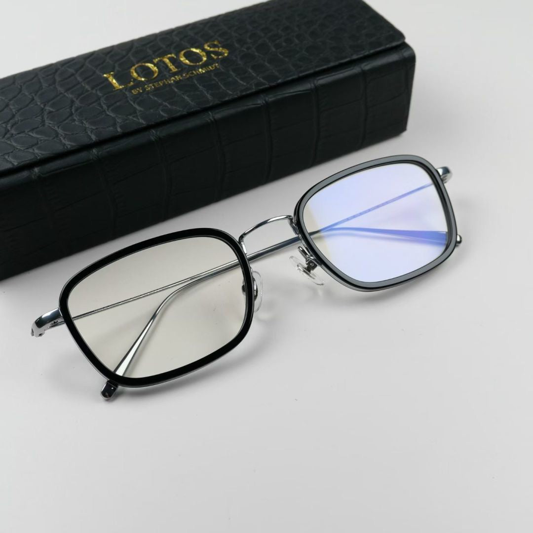 L23A002 Lightweight Rectangle Metal Optical Glasses – Unisex 53-22-145