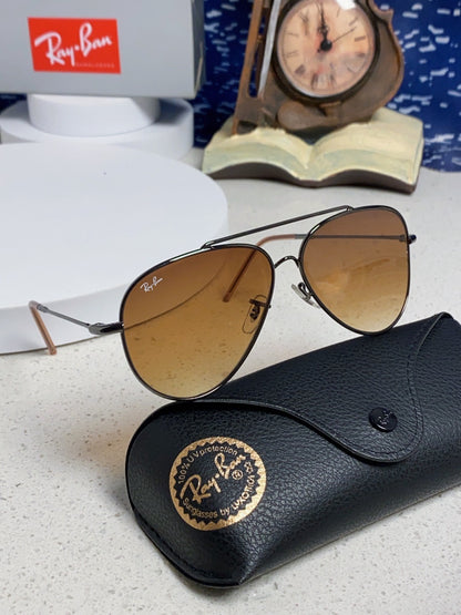 R0101S Reverse Aviator Sunglasses – Brown Lens Metal Frame 62mm