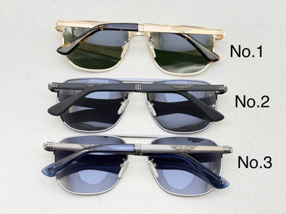 SPL890V Classic Rectangle Metal Sunglasses – 58mm