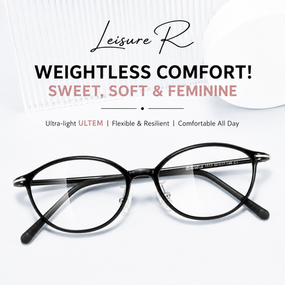 1513 Lightweight Round Eyeglasses – Flexible TR Unisex Optical Frame