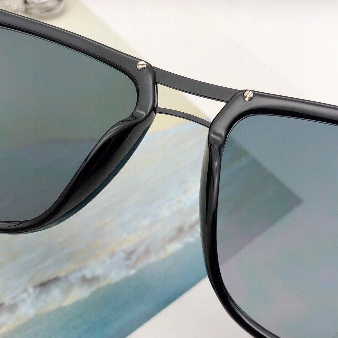 S8748- Classic Square Double-Bridge Sunglasses – 54mm