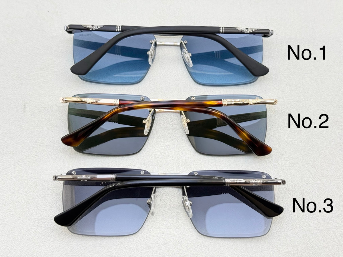 SPLV32 Modern Rectangle Metal Sunglasses – 60mm