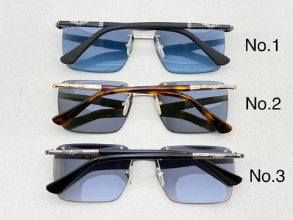 SPLV32 Modern Rectangle Metal Sunglasses – 60mm