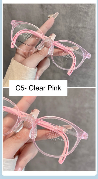 CZ7009ET Kids Round Eyeglasses – Lightweight Flexible TR Children’s Glasses | 46mm