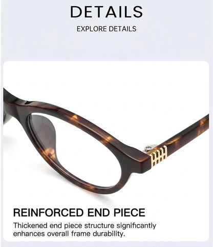 92280BD Women’s Cat-Eye Acetate Eyeglasses – Slim Fashion Optical Frame 53mm