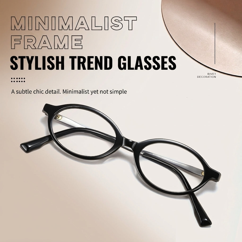 GG-F570 Lightweight Round TR & Titanium Eyeglasses – 49mm Unisex Optical Frame