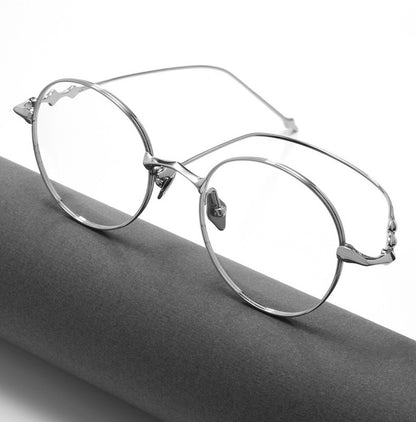 H603H Rimless Rectangle Pure Titanium Eyeglasses – Lightweight Frameless Optical Frame (Copy)