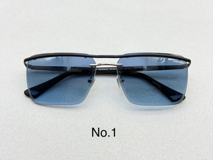 SPLV32 Modern Rectangle Metal Sunglasses – 60mm