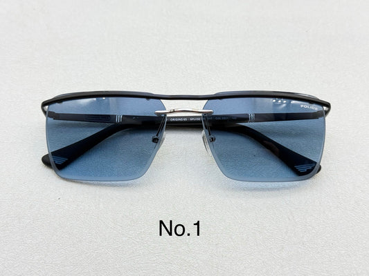 SPLV32 Modern Rectangle Metal Sunglasses – 60mm
