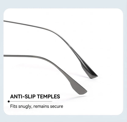 GG-F571 Lightweight Square Acetate & Titanium Eyeglasses – 52mm Unisex Optical Frame