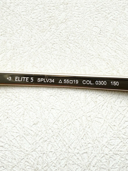 SPLV34 Slim Rectangle Metal Sunglasses – 55mm