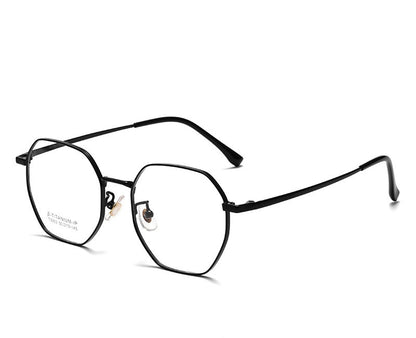 T3903 Lightweight Geometric β-Titanium Eyeglasses – 50mm