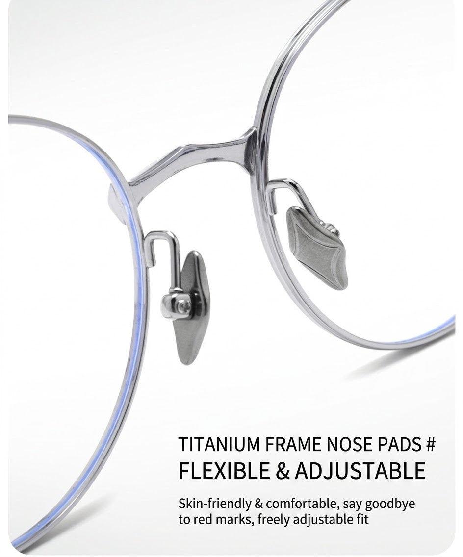 H603H Rimless Rectangle Pure Titanium Eyeglasses – Lightweight Frameless Optical Frame (Copy)