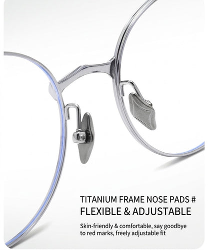 H603H Rimless Rectangle Pure Titanium Eyeglasses – Lightweight Frameless Optical Frame (Copy)