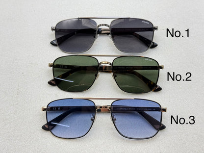 SPL890W Rectangle Metal Sunglasses – 55mm