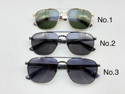 SPL890V Classic Rectangle Metal Sunglasses – 58mm