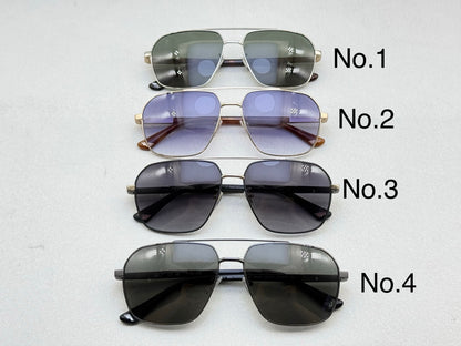 SPLQ85 Oversized Rectangle Metal Sunglasses – 61mm