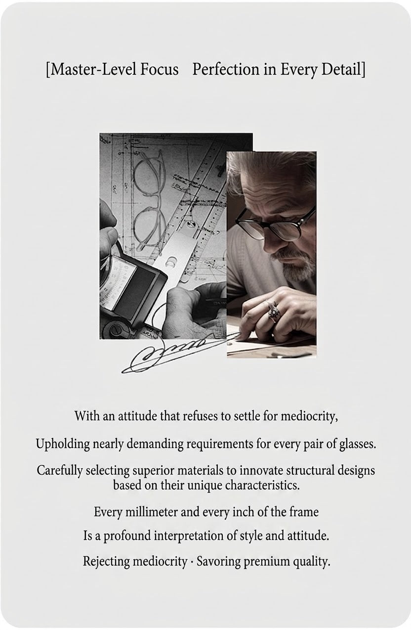 M80910S Lightweight Round Eyeglasses – TR & Titanium Combination Frame