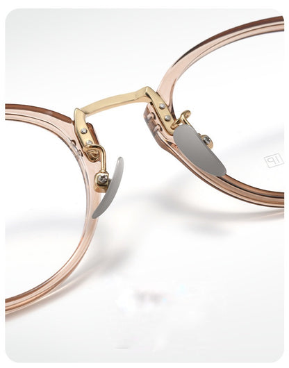 T18276Z Vintage Round Titanium Eyeglasses
