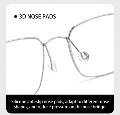 HYD0175Y Pure Titanium Screwless Eyeglasses – Lightweight Geometric Optical Frame