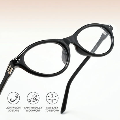 92280BD Women’s Cat-Eye Acetate Eyeglasses – Slim Fashion Optical Frame 53mm
