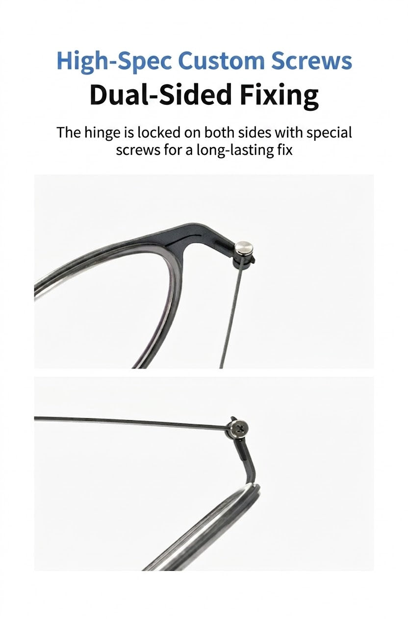 8868 Titanium Magnetic Clip-On Eyeglasses – Polarized Multi-Lens Frame (Copy)