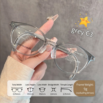 CZ7009ET Kids Round Eyeglasses – Lightweight Flexible TR Children’s Glasses | 46mm