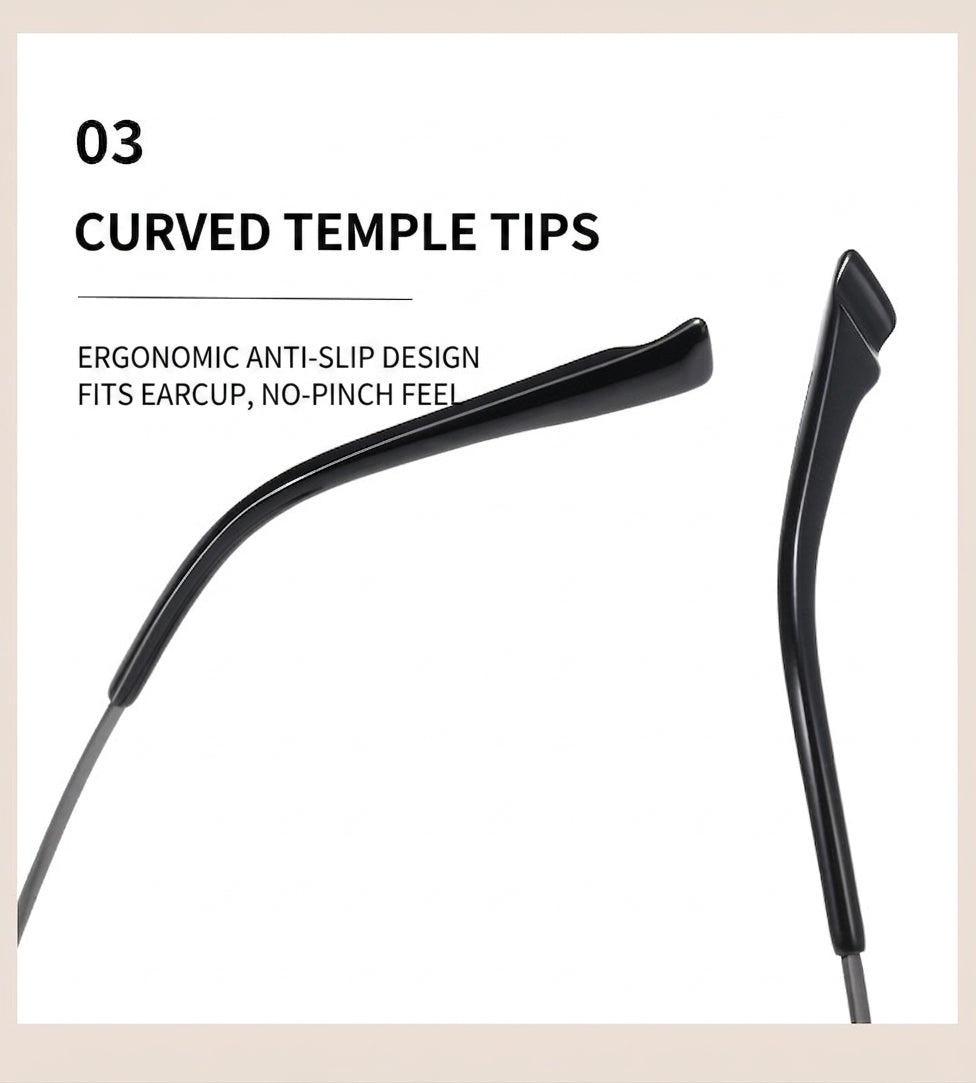 GG-F570 Lightweight Round TR & Titanium Eyeglasses – 49mm Unisex Optical Frame
