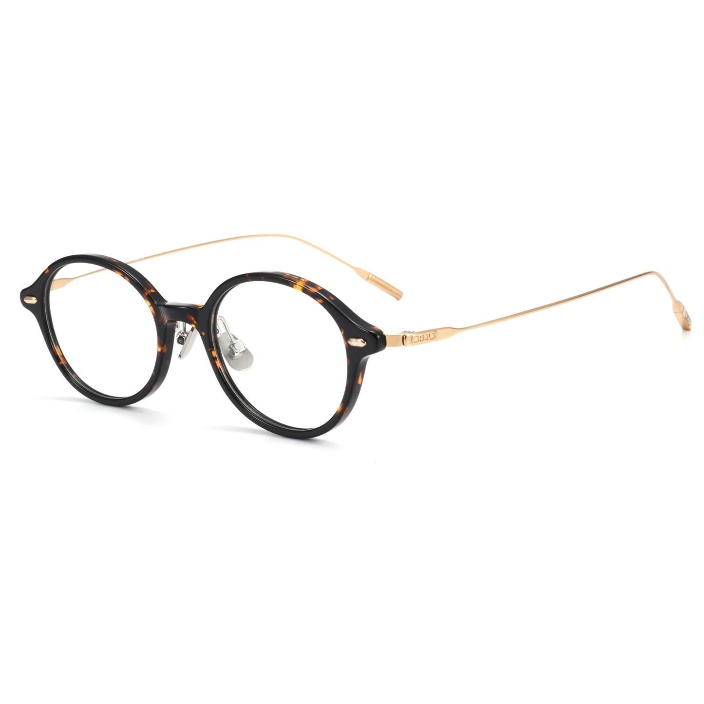 30906Y Lightweight Titanium Acetate Round Eyeglasses – Unisex
