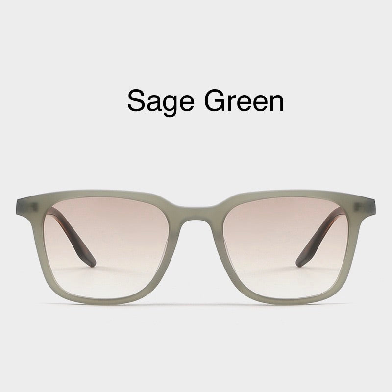9020 Oversized Square Acetate Sunglasses – Unisex Nylon Lens Frame
