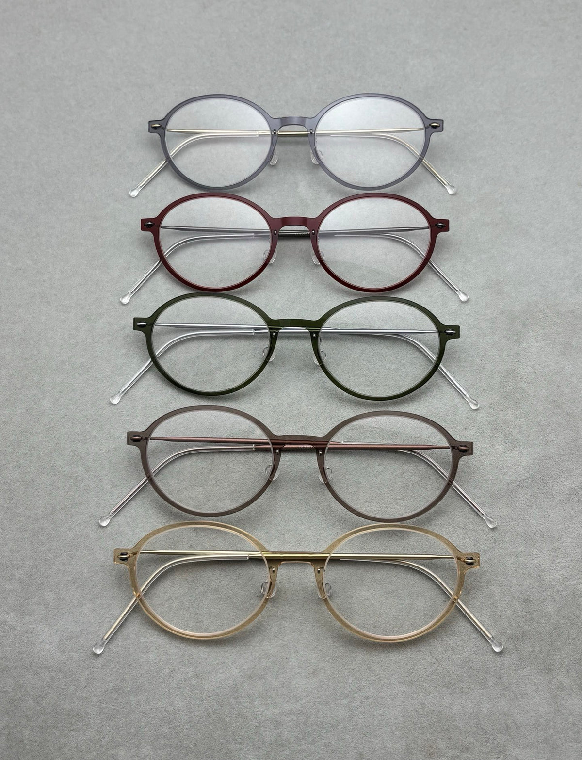6667 Ultralight Pure Titanium Round Eyeglasses – Screwless Minimalist Frame
