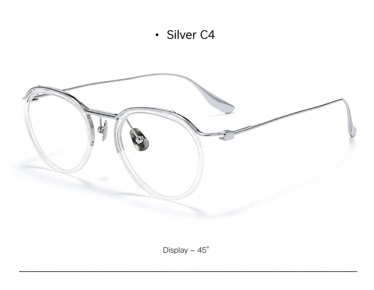 8120Y Pure Titanium Round Eyeglasses with Blue Light Blocking Lens – Lightweight Vintage Optical Frame