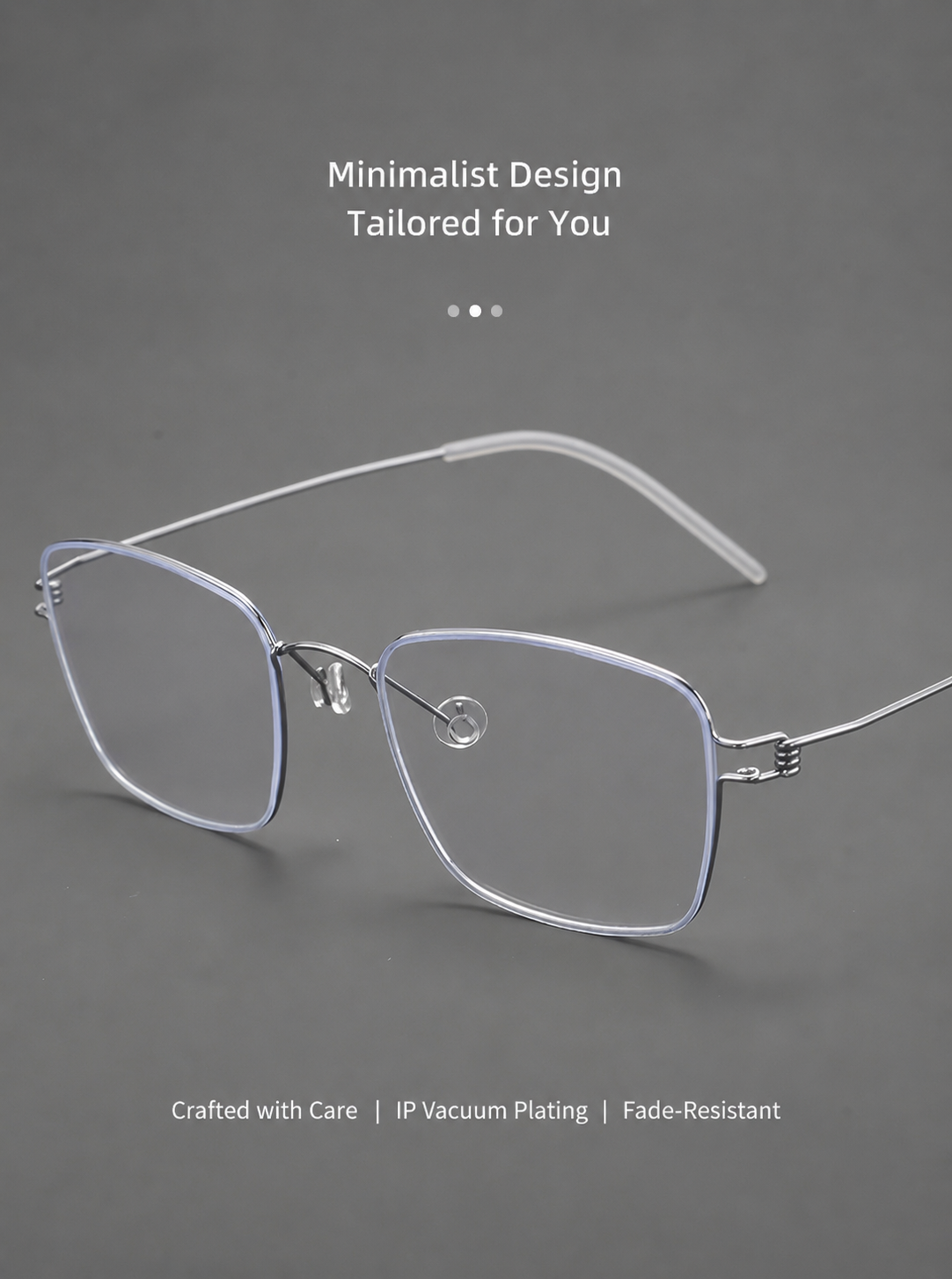 HYD0175Y Pure Titanium Screwless Eyeglasses – Lightweight Geometric Optical Frame