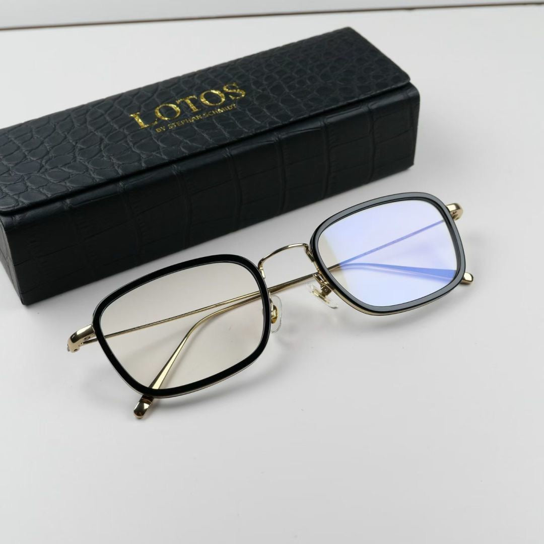 L23A002 Lightweight Rectangle Metal Optical Glasses – Unisex 53-22-145
