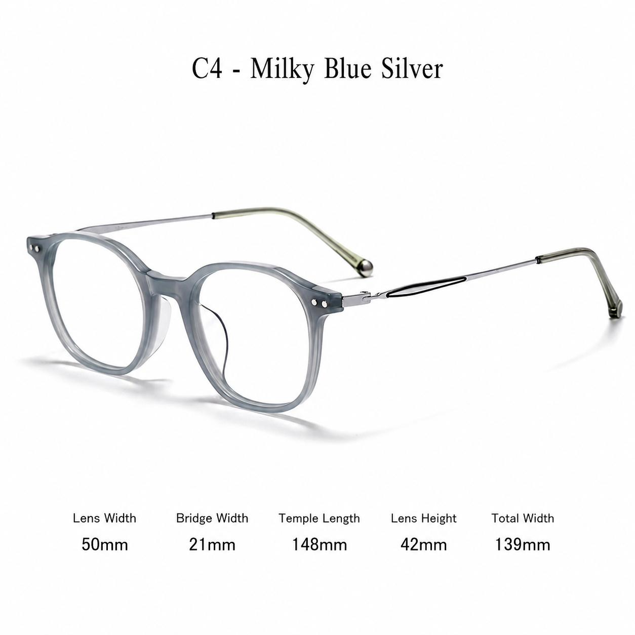 GG507F Acetate & Titanium Retro Eyeglasses – Lightweight Unisex Optical Frame