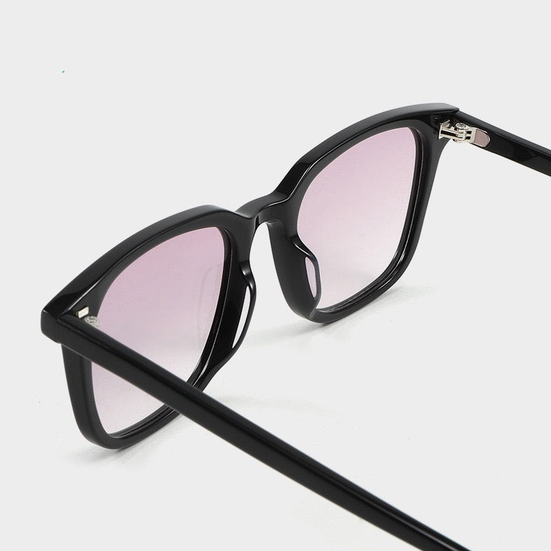 9020 Oversized Square Acetate Sunglasses – Unisex Nylon Lens Frame