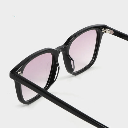 9020 Oversized Square Acetate Sunglasses – Unisex Nylon Lens Frame