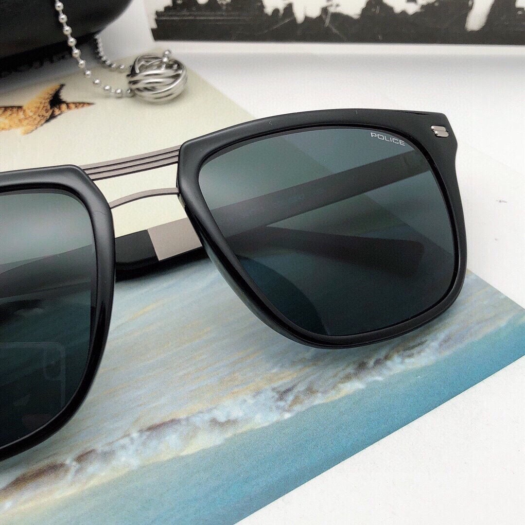 S8748- Classic Square Double-Bridge Sunglasses – 54mm