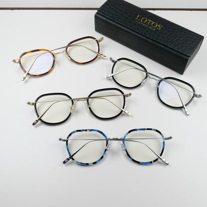 L23A005 Lightweight Round Panto Metal Optical Glasses – Unisex 50-22-145