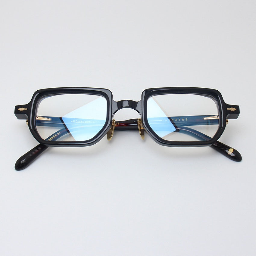 Jacques- Astaire Retro square Acetate Optical Glasses
