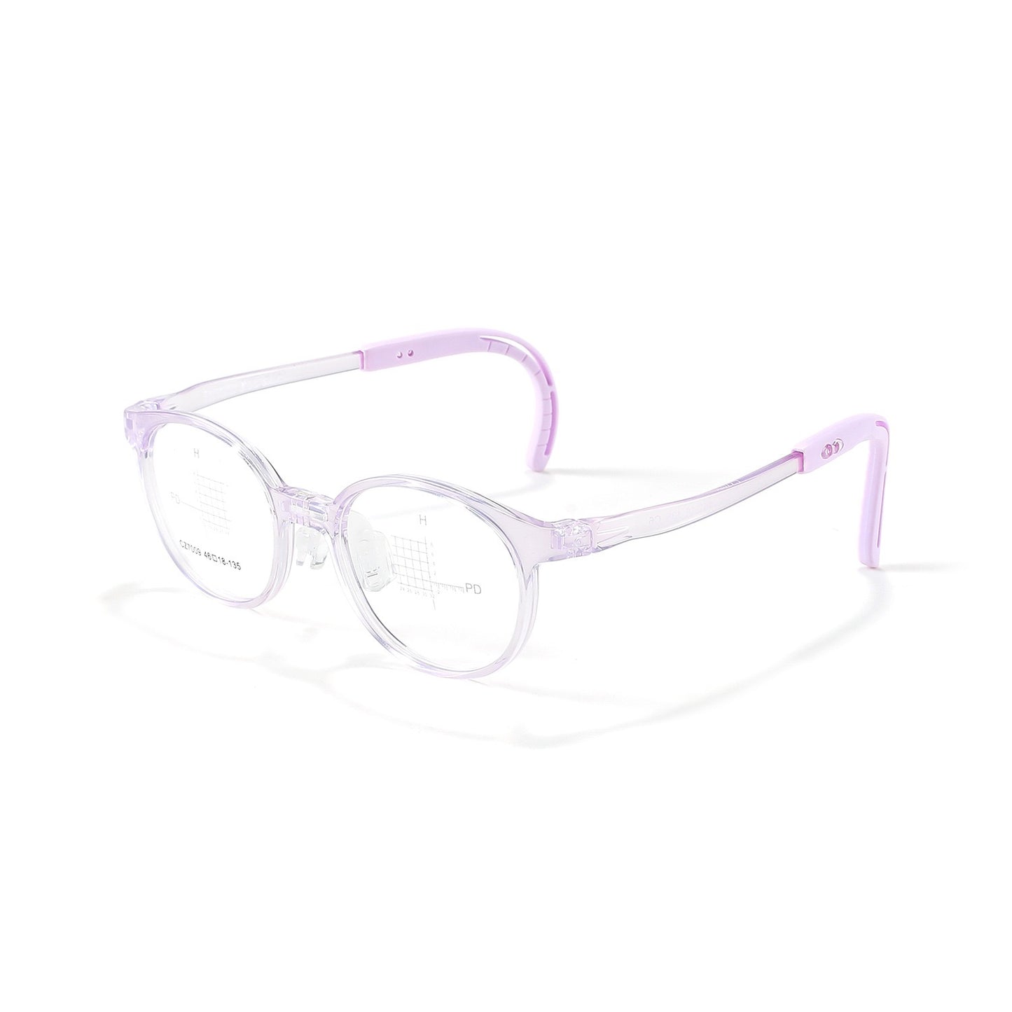 CZ7009ET Kids Round Eyeglasses – Lightweight Flexible TR Children’s Glasses | 46mm