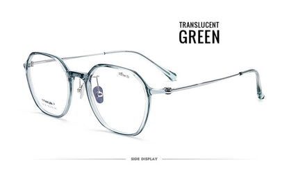 L9106 Lightweight TR90 Titanium Eyeglasses – Unisex Geometric Frames