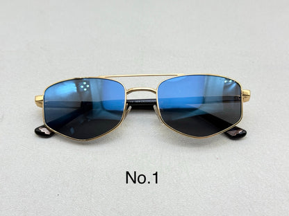 SPLQ84 Geometric Metal Sunglasses – 55mm
