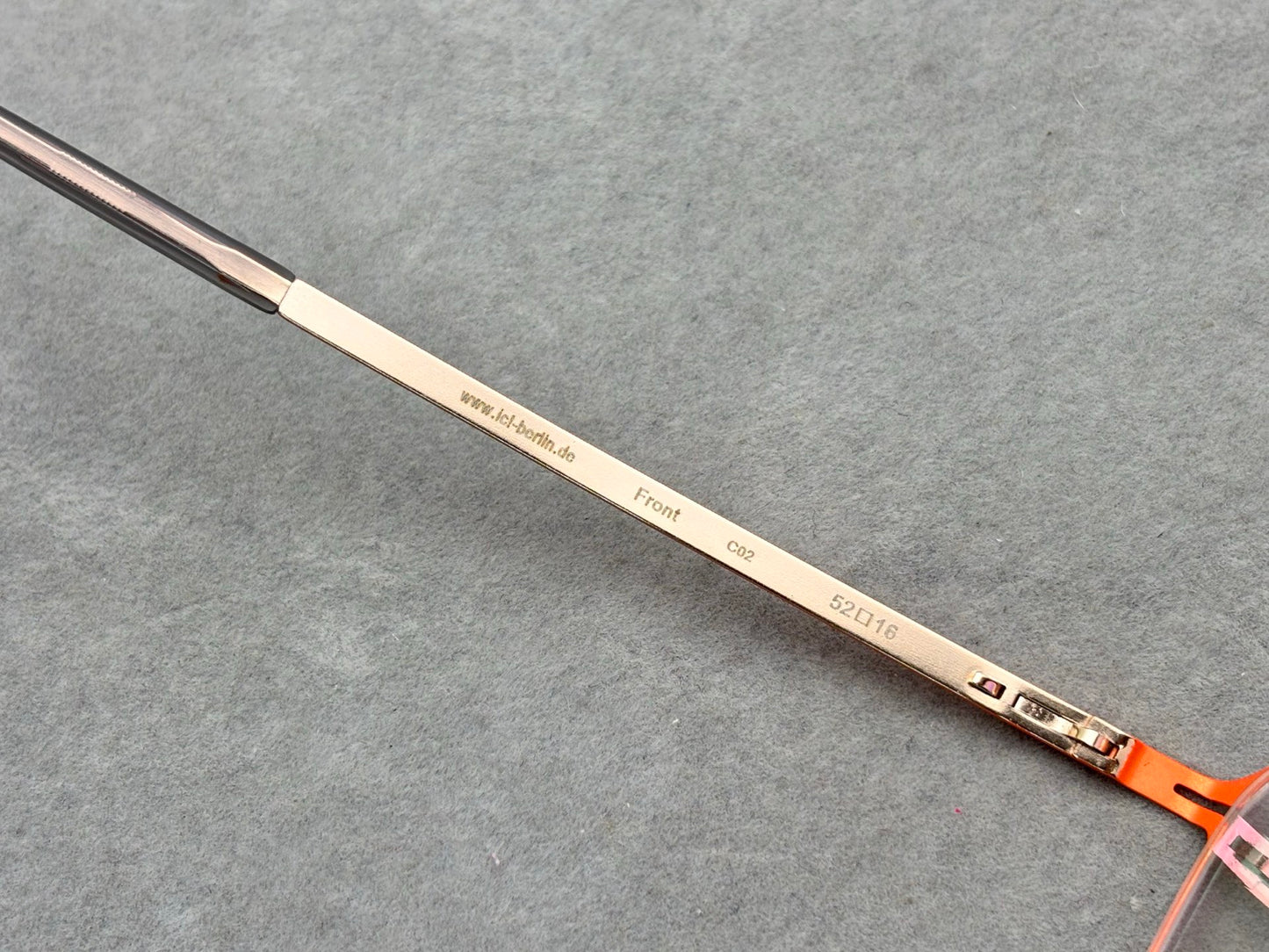 IC Berlin Questionnaire 1 Screwless Stainless Steel Eyeglasses Frame – Ultra Lightweight Optical Glasses (52-16-145)