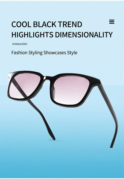 9020 Oversized Square Acetate Sunglasses – Unisex Nylon Lens Frame